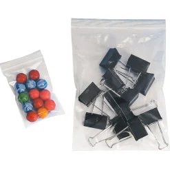 Partners Brand 4 Mil Reclosable Poly Bags, 12" x 15", Clear, Case Of 500