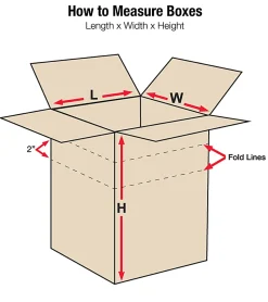 Partners Brand Multi-Depth Corrugated Boxes, 12" x 12" x 12", Scored 10", 8", Kraft, Pack Of 25