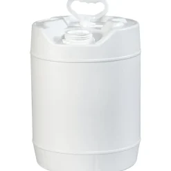 Partners Brand Plastic Pail Shipper, Closed Head, 5 Gallon, White