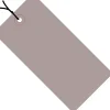 Partners Brand Prestrung Shipping Tags, 8" x 4", Gray, Case Of 500
