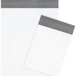 Partners Brand Returnable Poly Mailers, 12" x 15 1/2", White, Case Of 100