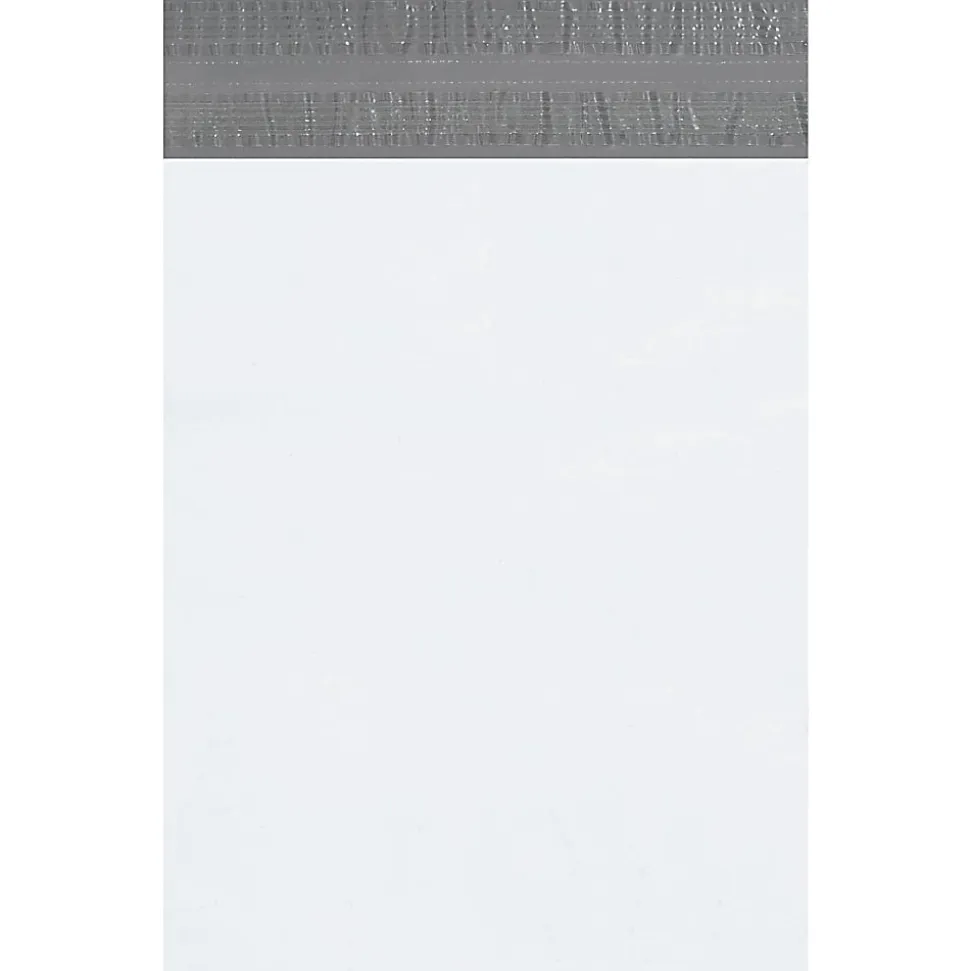 Partners Brand Returnable Poly Mailers, 14" x 17", White, Case Of 100