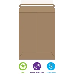 Partners Brand Self-Seal Stayflats® Plus Flat Mailers, 6