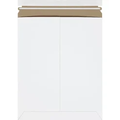 Partners Brand Self-Seal Stayflats® Plus Express Pouch Mailers, 9 3/4" x 12 1/4", White, Pack of 100