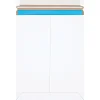 Partners Brand Self-Seal Stayflats® Plus  Express Pouch Mailers, 9" x 11 1/2", White, Pack of 100
