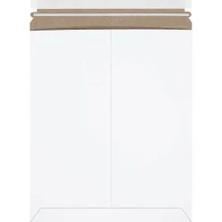 Partners Brand Self-Seal Stayflats® Plus Express Pouch Mailers, 11" x 13 1/2", White, Pack Of 25