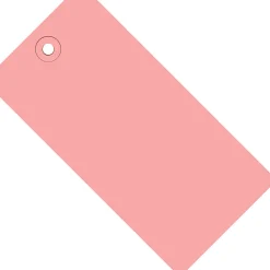 Partners Brand Shipping Tags, 8" x 4", Pink, Case Of 500