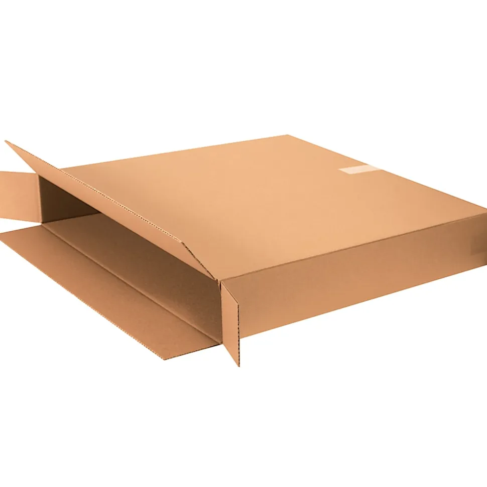 Partners Brand Side Loading Corrugated Boxes, 30" x 5" x 30", Kraft, Pack Of 10