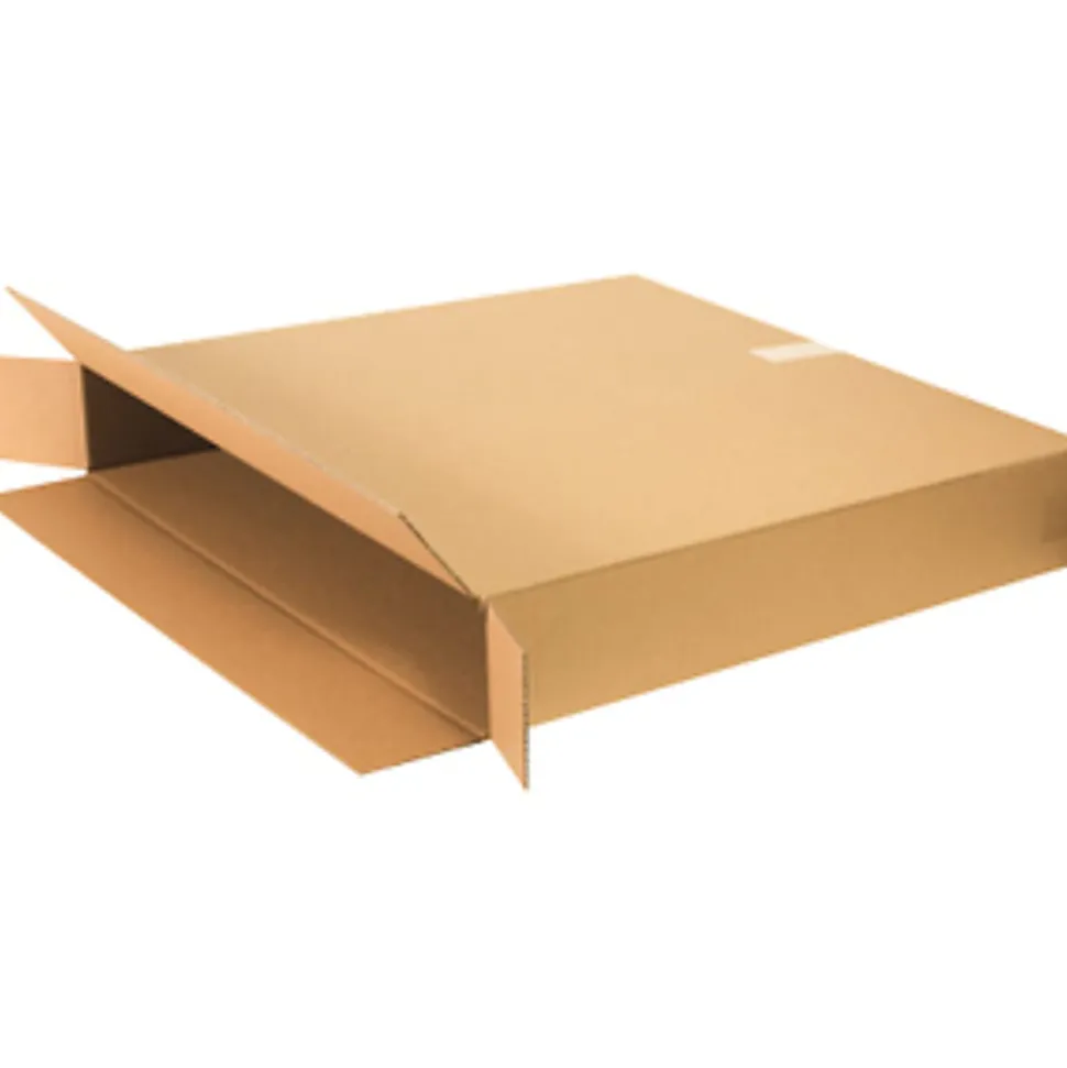 Partners Brand Side Loading Corrugated Boxes, 30" x 5" x 30", Kraft, Pack Of 10