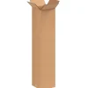 Partners Brand Tall Corrugated Boxes, 8" x 8" x 36", Kraft, Pack Of 25