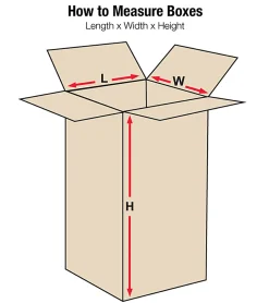 Partners Brand Tall Corrugated Boxes, 8" x 8" x 36", Kraft, Pack Of 25