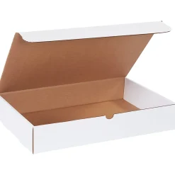 Partners Brand White Literature Mailers, 17 1/8" x 11 1/8" x 3", Pack Of 50