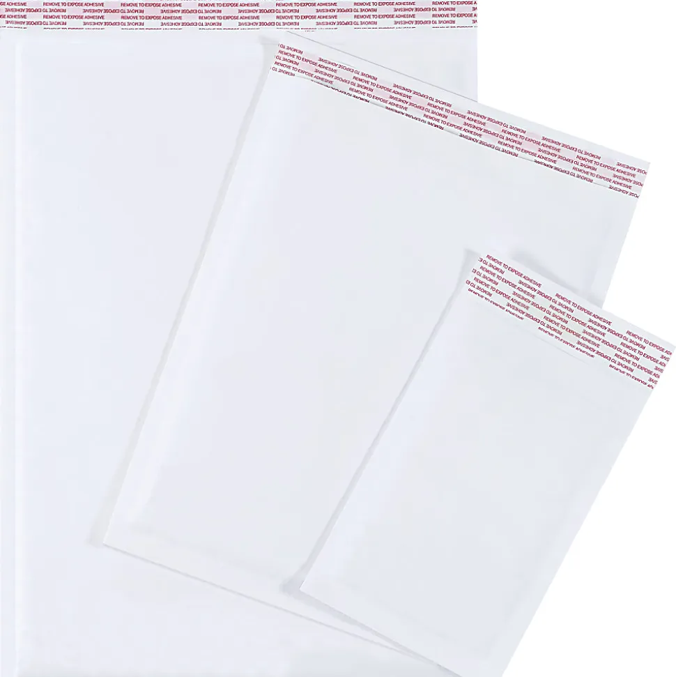 Partners Brand White Self-Seal Bubble Mailers, #4, 9 1/2" x 14 1/2", Pack Of 100
