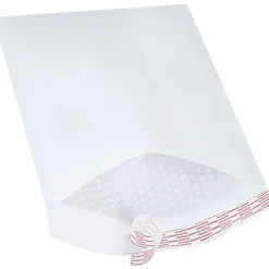 Partners Brand White Self-Seal Bubble Mailers, #4, 9 1/2