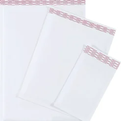 Partners Brand White Self-Seal Bubble Mailers, #2, 8 1/2" x 12", Pack Of 100