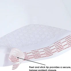 Partners Brand White Self-Seal Bubble Mailers, #0,6" x 10", Pack Of 250