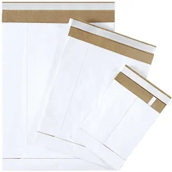 Partners Brand White Self-Seal Padded Mailers, #5, 10 1/2" x 16", Pack Of 100