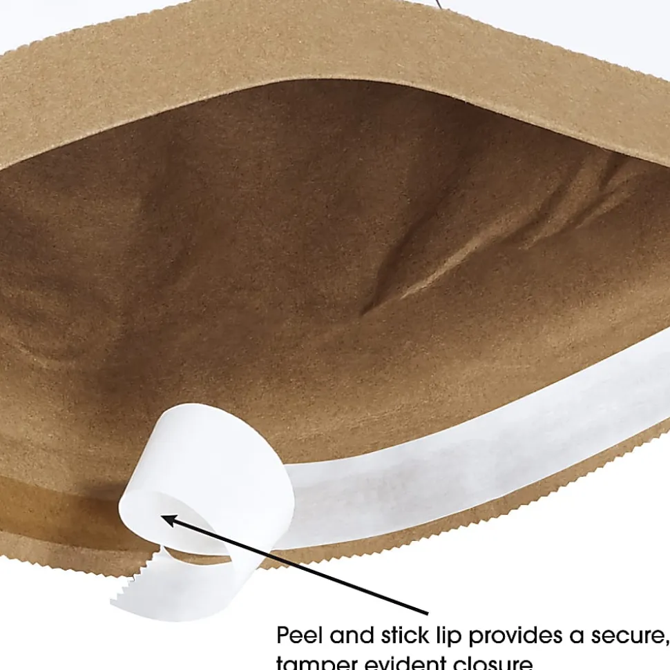 Partners Brand White Self-Seal Padded Mailers, #0, 6" x 10", Pack Of 25