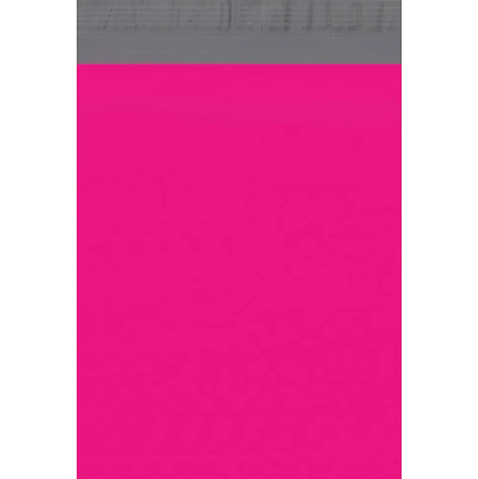 Partners Brand 10" x 13" Poly Mailers, Pink, Case Of 100 Mailers