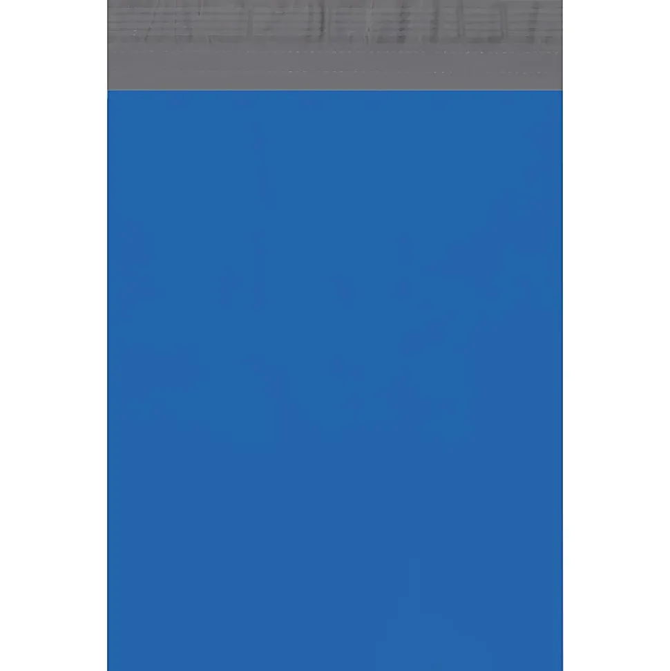 Partners Brand 10" x 13" Poly Mailers, Blue, Case Of 100 Mailers
