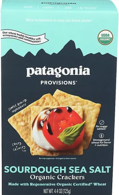 Patagonia Provisions Sourdough Sea Salt Crackers, 4.4 Oz, Total Qty 6