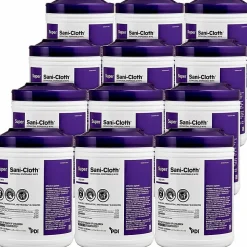 PDI Super Sani-Cloth Germicidal Disposable Wipes, Pack Of 12 Wipes