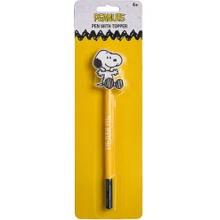 Peanuts 2D Licensed Topper Ballpoint Pen, Medium Point, 0.7 mm, Blue Ink, Quantity 1