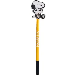 Peanuts 2D Licensed Topper Ballpoint Pen, Medium Point, 0.7 mm, Blue Ink, Quantity 1