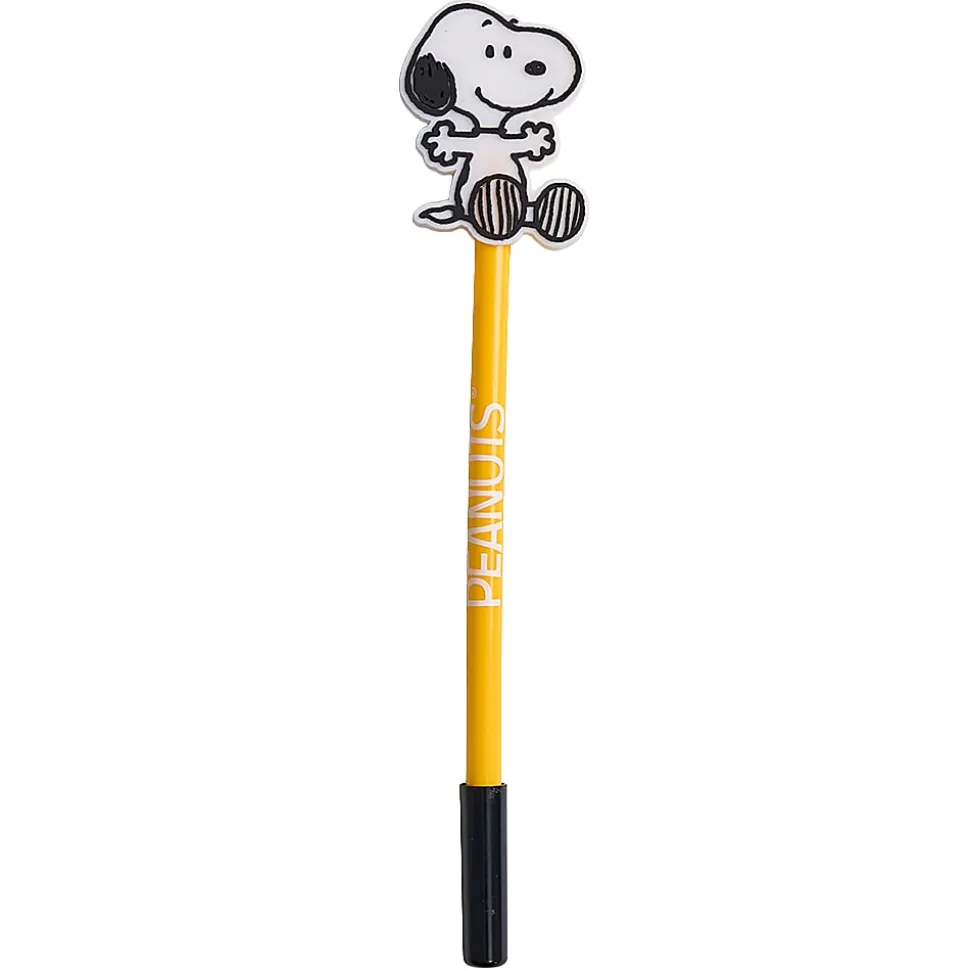 Peanuts 2D Licensed Topper Ballpoint Pen, Medium Point, 0.7 mm, Blue Ink, Quantity 1