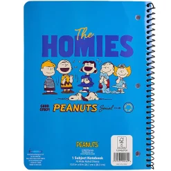 Peanuts Licensed Single Subject Wide Ruled Notebook, 8.5" x 11", 70 Sheets, Quantity 1