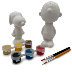 Peanuts 2 Pack Paint Your Own Figurines, 5.5" x 9" x 3"