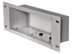 Peerless-AV In-Wall Rectangular Recessed Cable Management & Power Storage Accessory Box, Silver, PEEIBA3W