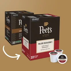 Peet's Coffee Major Dickason's Blend Coffee K-Cup Pods, Box Of 40