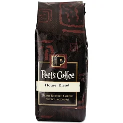 Peet's® Coffee & Tea Ground Coffee, House Blend, 1 Lb Per Bag