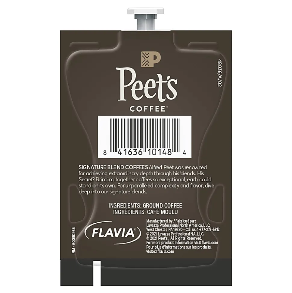 Peet s Coffee & Tea Single Serve Coffee Freshpacks, French Roast, Carton Of 76