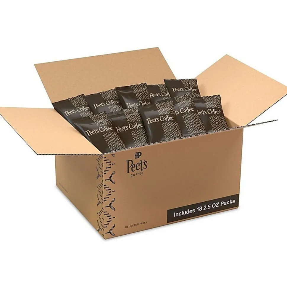 Peet's® Coffee & Tea Single-Serve Coffee Packets, Major Dickason's Blend Coffee, Carton Of 18