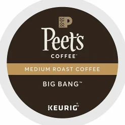 Peet's K-Cup Big Bang K-Cup Pods - Compatible with Keurig K-Cup Brewer - Medium - 22 K-Cup - 22 / Box