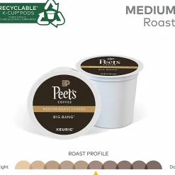 Peet's K-Cup Big Bang K-Cup Pods - Compatible with Keurig K-Cup Brewer - Medium - 22 K-Cup - 22 / Box