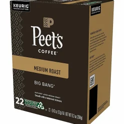Peet's K-Cup Big Bang K-Cup Pods - Compatible with Keurig K-Cup Brewer - Medium - 22 K-Cup - 22 / Box
