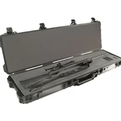 Pelican 1750 Long Rifle Gun Case with Foam - Internal Dimensions: 50.50"x 13.50" Depth x 5.25" - External Dimensions: 53"x 16" Depth x 6.1"