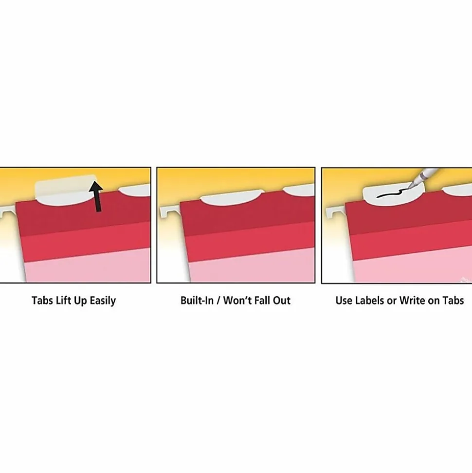 Pendaflex® Assorted Box-Bottom Hanging File Folders, Letter Size, Assorted, Box Of 20