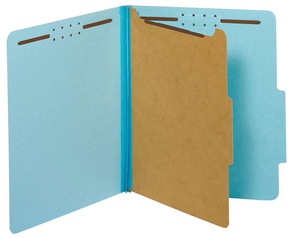 Pendaflex® Classification Folders, Letter Size, Blue, Box Of 10