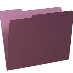 Pendaflex® 1/3-Cut Color Interior Folders, Letter Size, Burgundy, Box Of 100