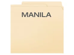 Pendaflex® Divide It Up® Multi-Section File Folders, 8 1/2" x 11, Letter Size, Manila, Pack Of 24