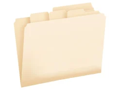 Pendaflex® Divide It Up® Multi-Section File Folders, 8 1/2" x 11, Letter Size, Manila, Pack Of 24