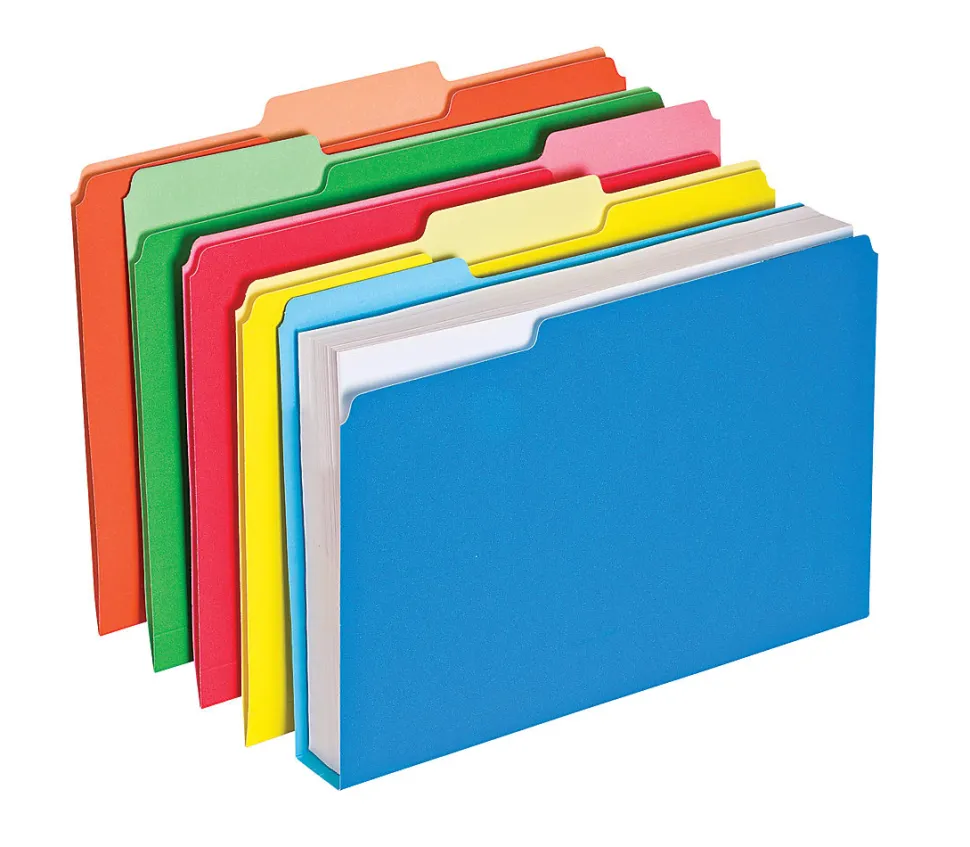 Pendaflex® Double Stuff File Folders, Letter Size, 1 1/2" Expansion, Assorted Colors, Pack Of 50 Folders