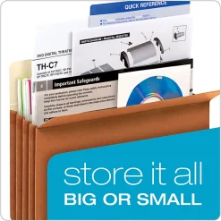 Pendaflex® Earthwise® Manila Expanding File Pocket, 5 1/4