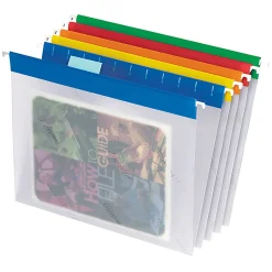Pendaflex® Easyview Clear Poly Hanging Folders, 9 1/4" x 11 3/4", Assorted, Box Of 25