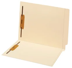 Pendaflex® End-Tab Fastener Folders, Letter Size, 100% Recycled, Manila, Pack Of 50 Folders
