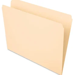 Pendaflex® Essentials File Folders, Letter Size, Straight Cut, Manila, Box Of 100